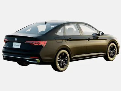 Volkswagen Jetta 2024 SE Spec Low-poly 3D model