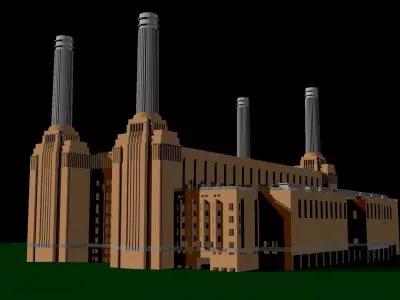 Battersea Powserstation London Free 3D model