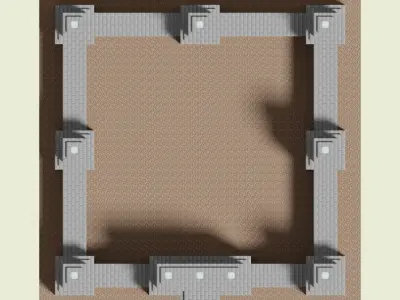 Necropolis Walls 3D model