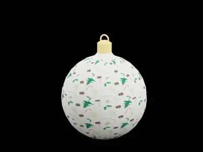 Christmas Ball  Low-poly 3D model