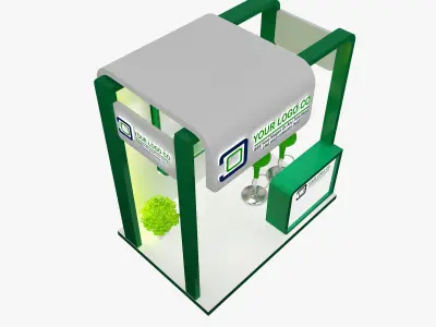 Booth Exhibition Stand a487a 3D model