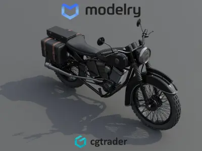 Sport Touring Motorcycle 3D model