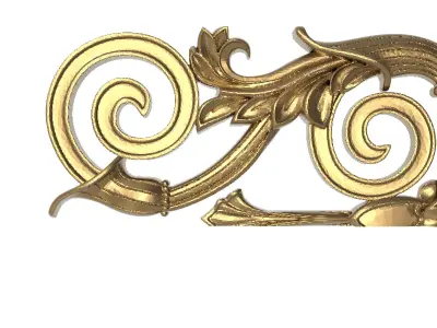 decorative pattern ready for 3D printing 3D model 8