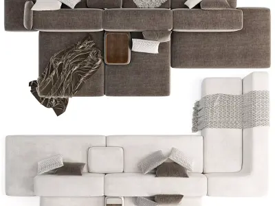 Lema Colud Sectional Sofa 3D model