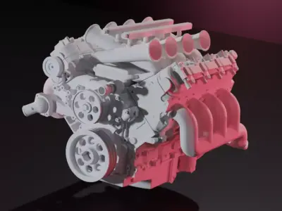 ls engine several  3D print model