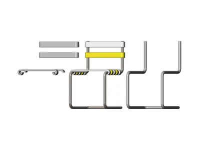 Miniature garden chair mockup 3D print model