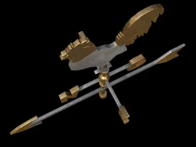 Vane - weather sign Low-poly 3D model