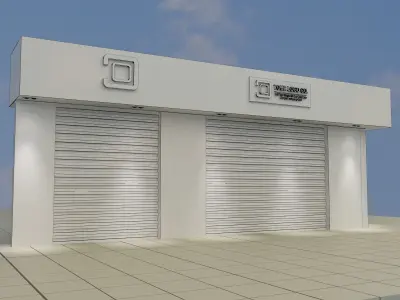  Car service entrance logo sign a607d 3D model