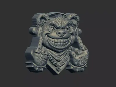 teddy thug cnc model  3D print model