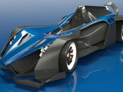 bac mono 2 concept car 3D model