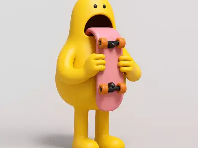 Skate Art Toy 3D print model