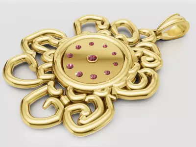 GOLD 3D PENDANT  3D print model