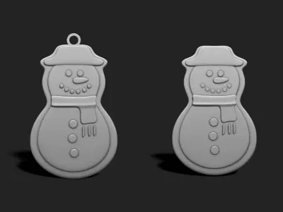 Christmas Cookie Ornament - Pendant -  Christmas Tree 1 3D print model