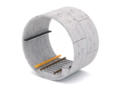 Subway Tunnel 3D model