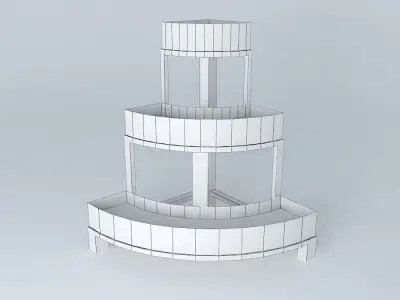 Pot Corner Flower Corner Free 3D model