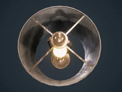 Table Lamp Antique HDRP  Low-poly 3D model