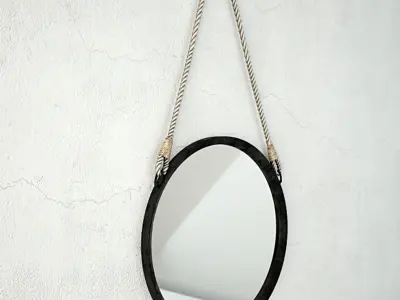 Stirrup Wall Mirror 3D model