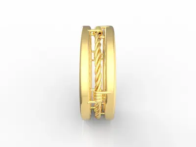 The barbed wire Ring size 4  Free 3D print model