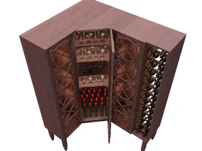 wine cabinet 3D model