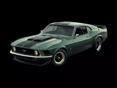  High-Quality 3D Model of Ford Mustang GT  3D model