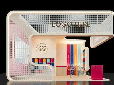 Exhibition Stand - 07m x 06m 3D model - 42m 3D model