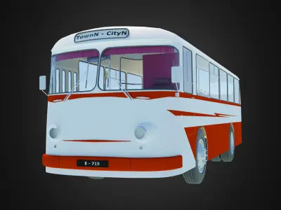 Soviet Bus Model - LAZ-699 3D model
