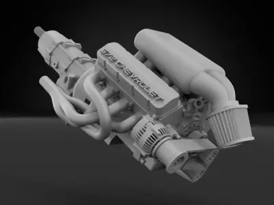 572 Big Block Chevrolet 3D print model