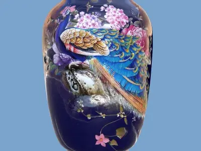 Porcelain Vase Fiona-3 Low-poly 3D model
