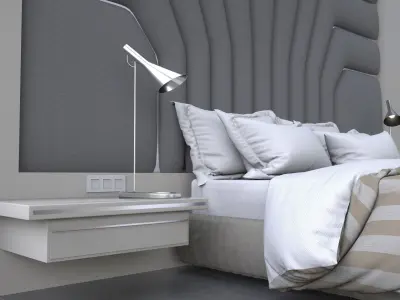 badroom 3d model modern bedroom 3D model