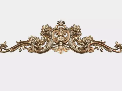 Carved decor for cnc 37 3D model