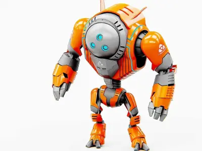 ASTRONAUT BOT HILION Rigged for Unreal Engine - Unity - MIXAMO 3D model