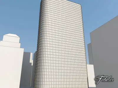 Building 24 Free low-poly 3D model