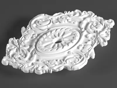 9 ornamental decoration for ceiling 3d model kitbash vol 31 3D model