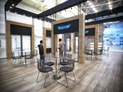 exhibition Low-poly 3D model