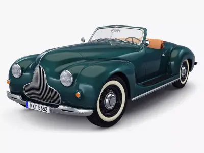 Generic Cabriolet Retro Car M 2 3D model