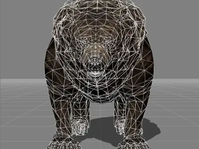 Bear v2 Low-poly 3D model