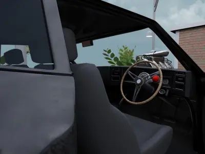 Mad Max V8 Interceptor 3D model