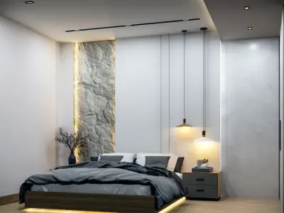 Modern Bedroom Interior Design 3D model