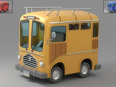 Cartoon Car Collection V1 3D model