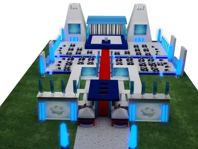  Exterior Design Tent Layout a a580  3D model