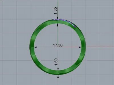 Braided ribbon infinity rings 3d models  3D print model