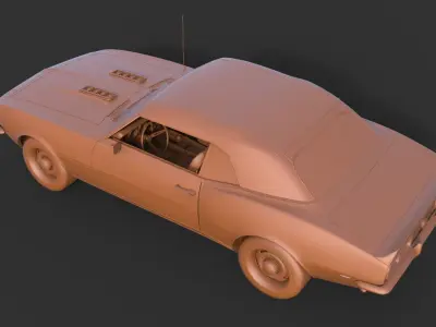 Chevrolet Camaro SS 1968 3D print model