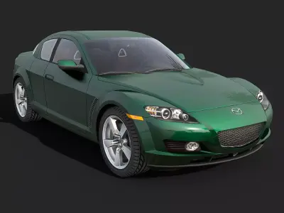 2004 Mazda RX-8 Low-poly 3D model
