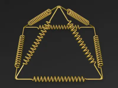 Golden Pyramid Yu Shynsye 15x15x10 M 1 3D model