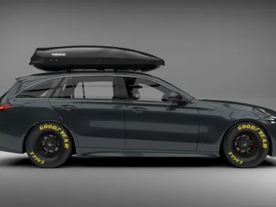 Mercedes benz C class estate 2021 3D model