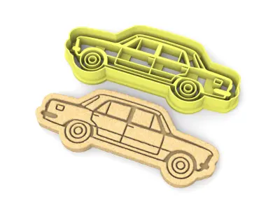 Fiat 125 cookie cutter 3D print model