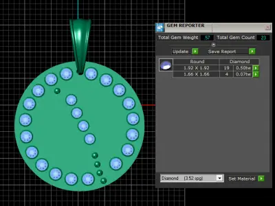 BUDS GOLD PENDANT  3D print model