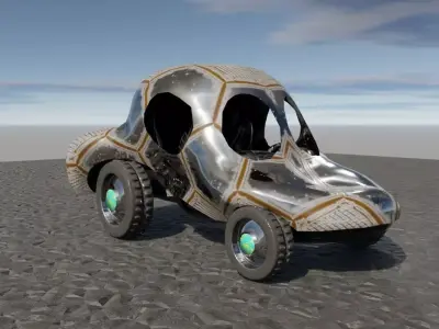 Car 9 Low-poly 3D model