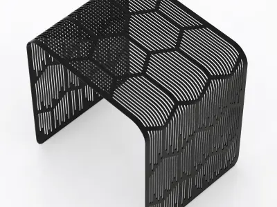 plastic coffee table 3D model