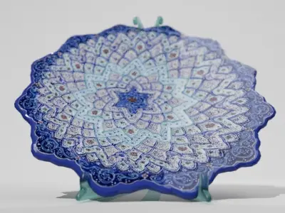 mina mandala dish 04 3D model